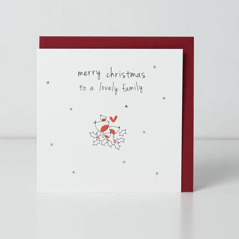 Merry Christmas To A Lovely Family Christmas Card