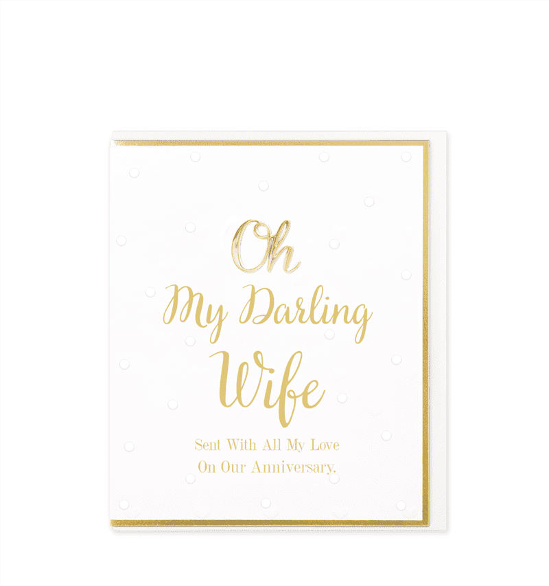 Heart Designs Wife Anniversary Card