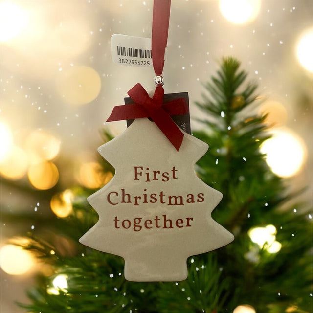 First Christmas Together Ceramic Tree