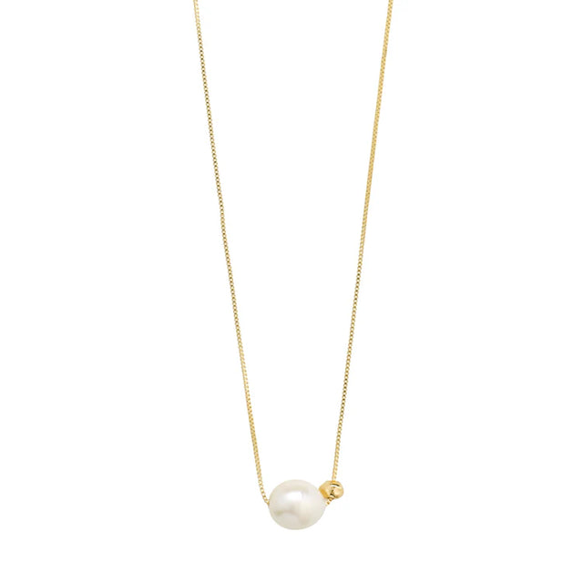 Pilgrim Trust Pearl Necklace - Gold