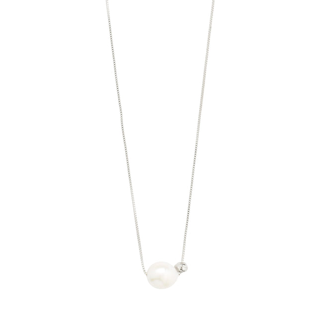 Pilgrim Trust Pearl Necklace - Silver