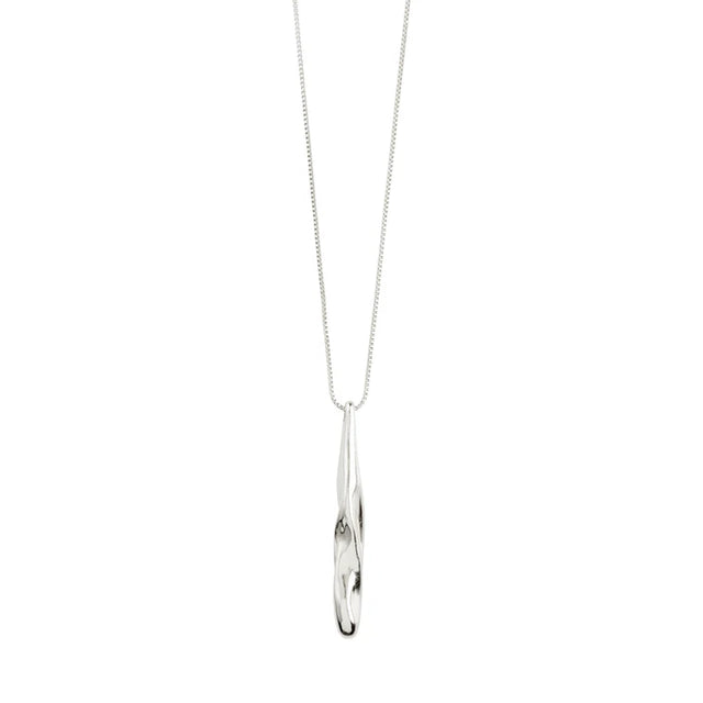 Pilgrim Alberte Teardrop Pendant Necklace - Silver