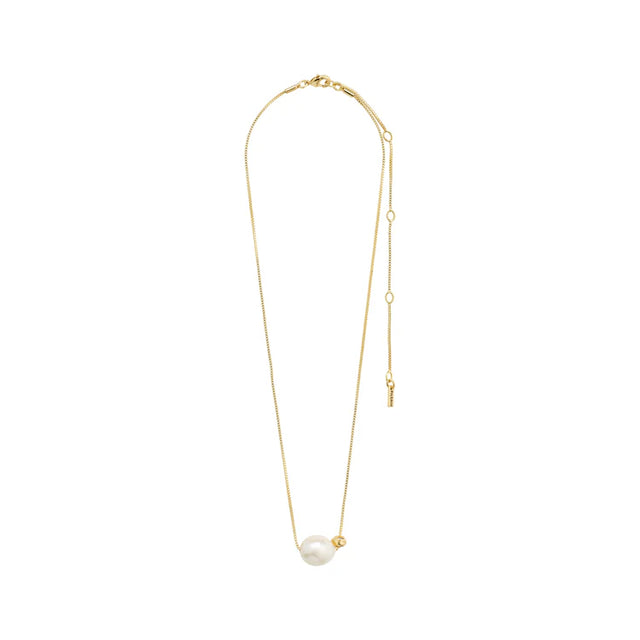 Pilgrim Trust Pearl Necklace - Gold