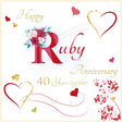 Rush Designs 40th Anniversary Card