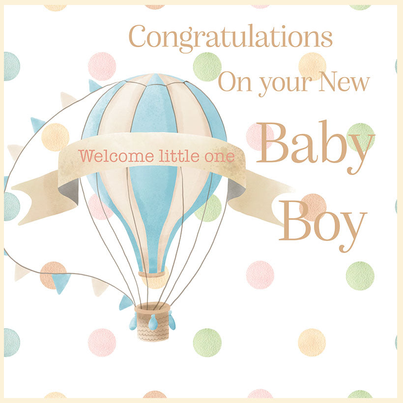 Rush Designs Baby Boy Card