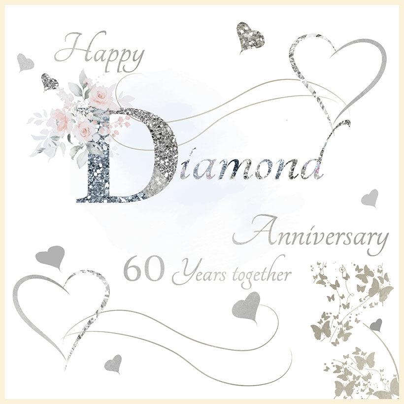 Rush Designs 60th Diamond Anniversary Card