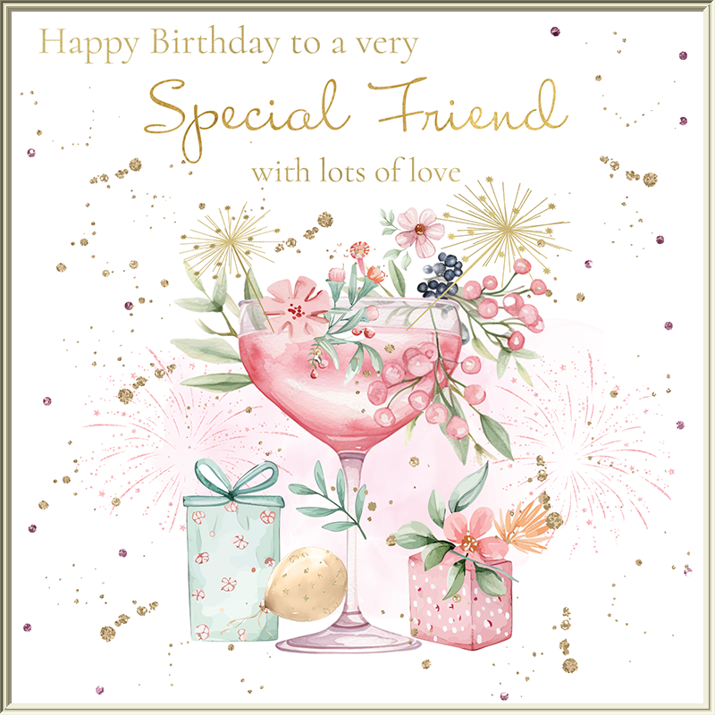 Rush Designs Special Friend Birthday Card – Scarlet Ribbons