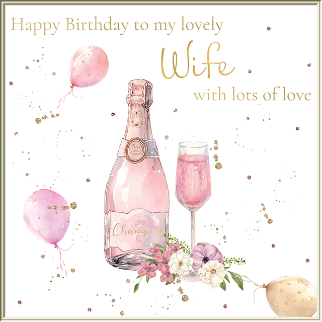 Rush Designs Wife Birthday Card