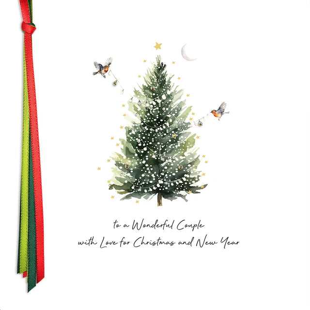 To A Wonderful Couple With Love for Christmas Card
