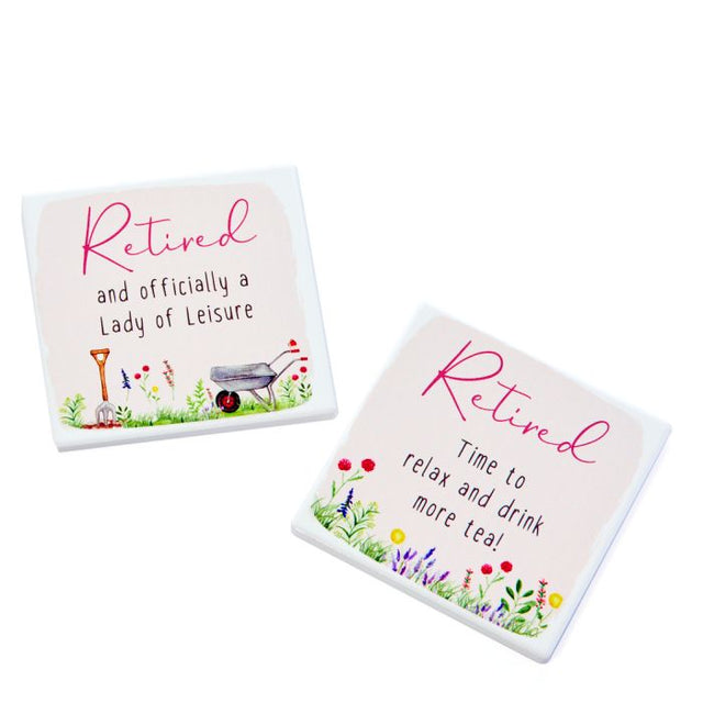 Retirement Drink More Tea Coaster