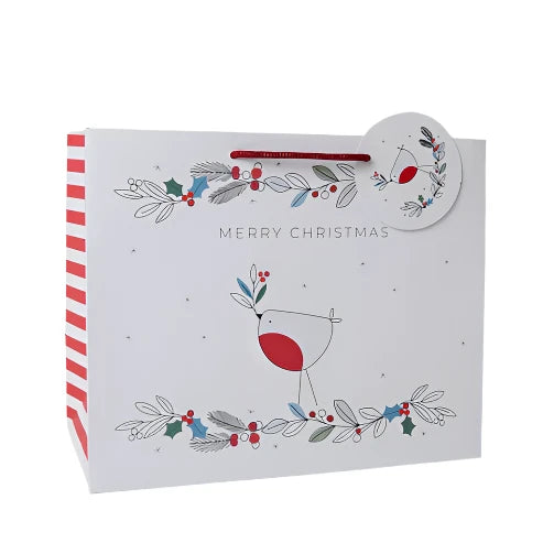 Belly Button Giftware Jolly Jingles Robin Gift Bag - Tote