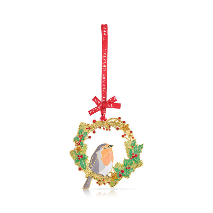 Robin & Wreath Christmas Decoration