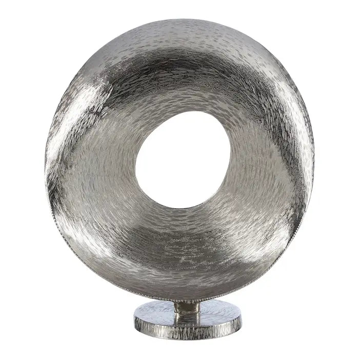 Kensington Townhouse Round Nickel Sculpture