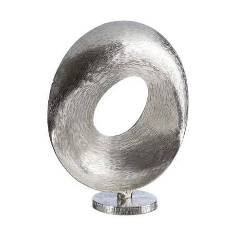 Kensington Townhouse Round Nickel Sculpture