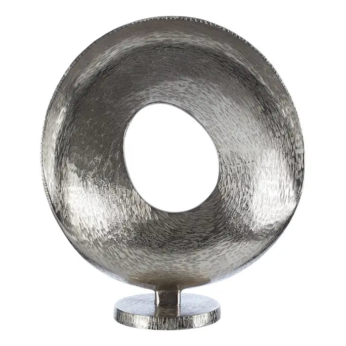 Kensington Townhouse Round Nickel Sculpture