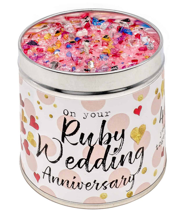 Just Because Anniversary Candle - Ruby