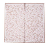 Pink Bubble Letters Silky Square Scarf