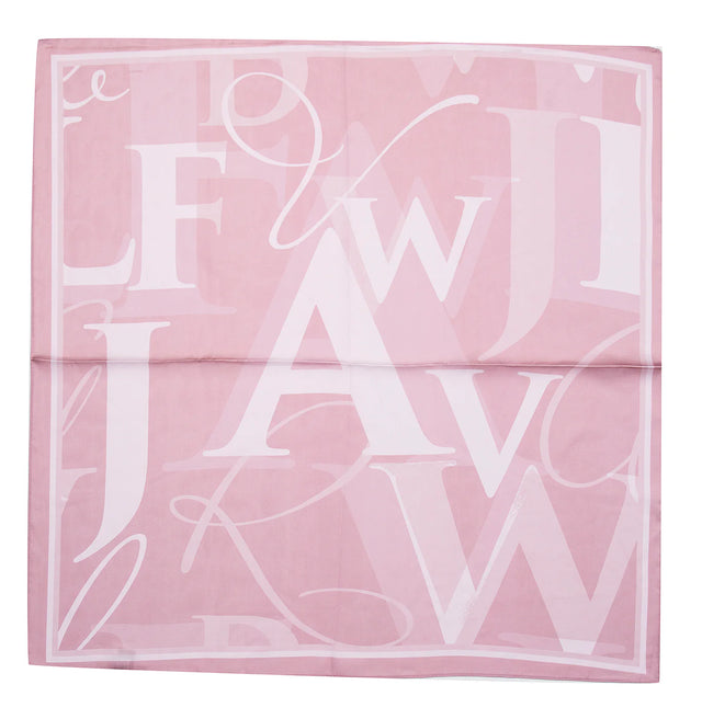 Pale Pink Silky Square Scarf