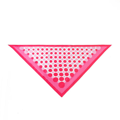 Fuchsia Dotty Small Square Silky Scarf
