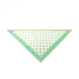 Jade Green Dotty Square Silky Scarf