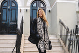 Black/Grey Zebra Print Scarf