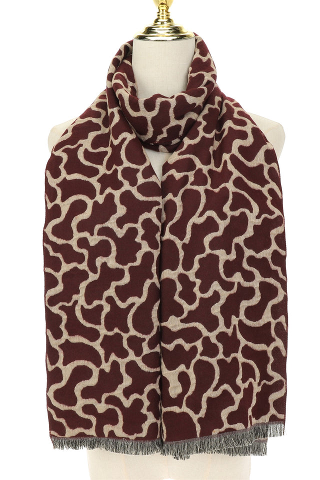 Wine Swirl Scarf