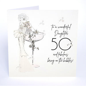 Five Dollar Shake Daughter 50th Birthday Card