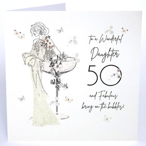 Five Dollar Shake Daughter 50th Birthday Large Card