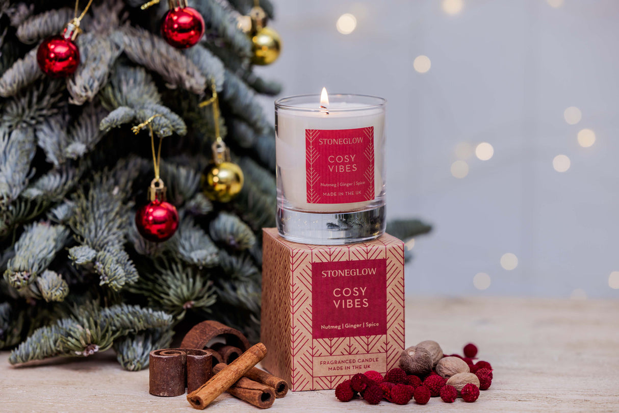 Stoneglow Seasonal Cosy Vibes Glass Candle