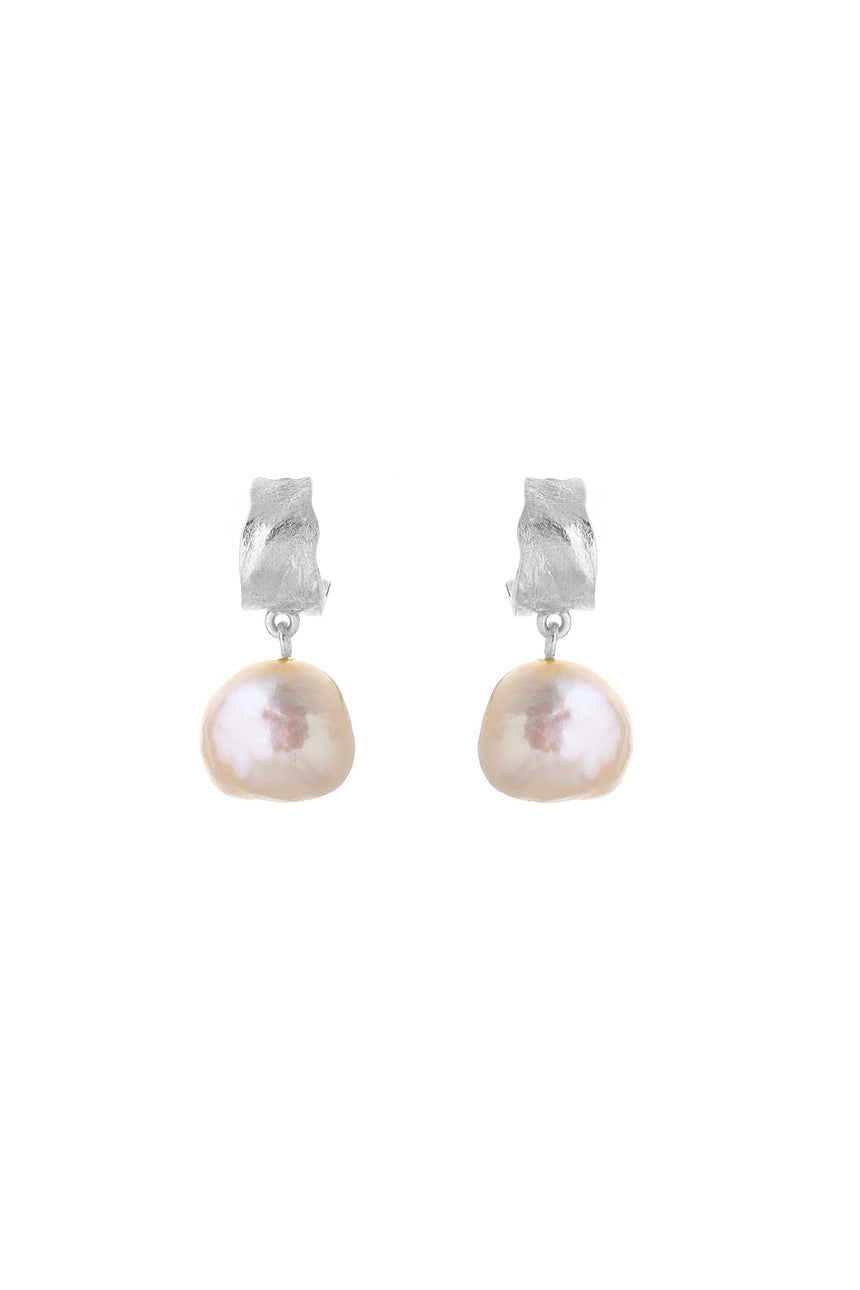 Tutti Freshwater Pearl Earrings Gold