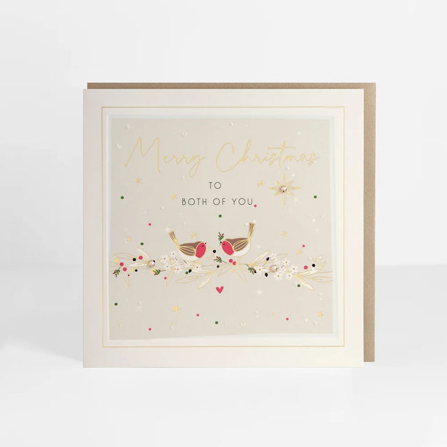 Signature Both Of You Robins Christmas Card