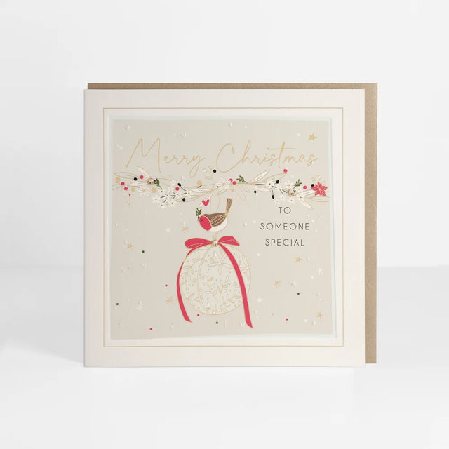 Signature Someone Special Bauble Christmas Card