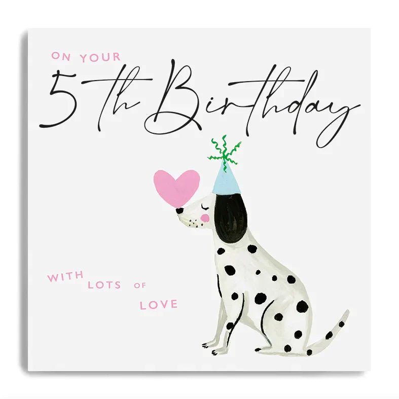 5th Birthday Card - Dalmatian