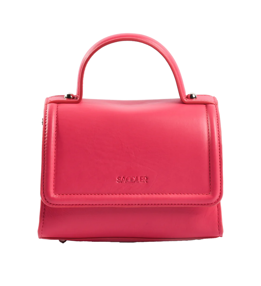 Saddler Tina Real Leather Handbag - Fuchsia