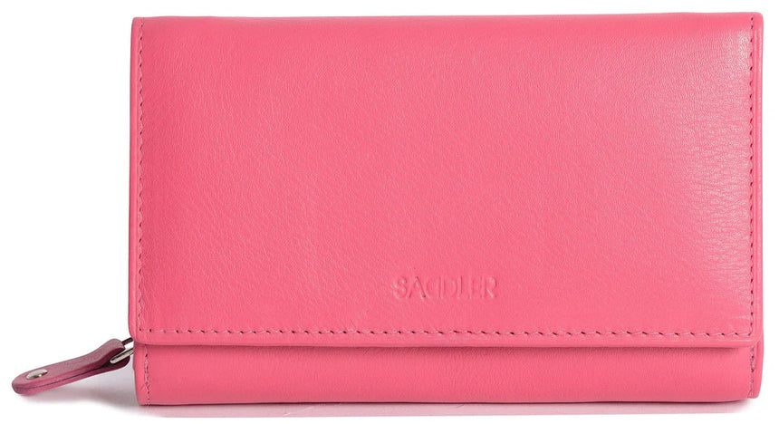 Saddler Eleanor Tri Fold Purse -  Fuchsia