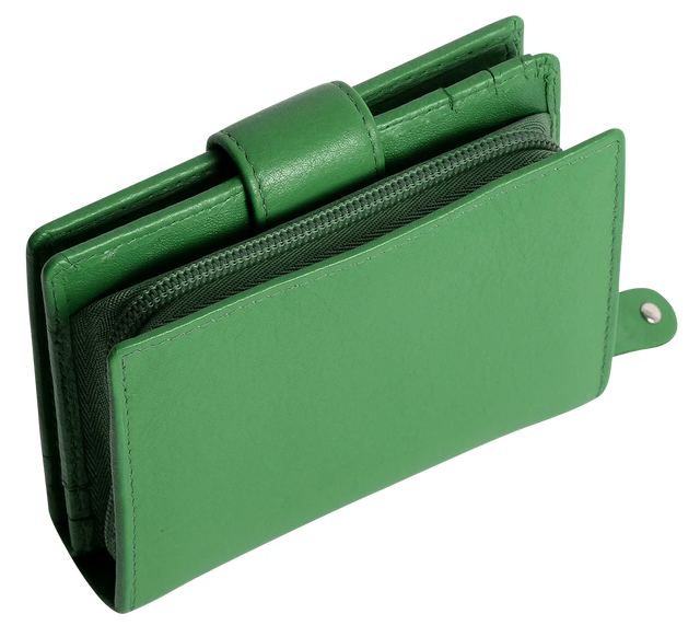 Saddler Emily Leather Mid-size Purse  - Green