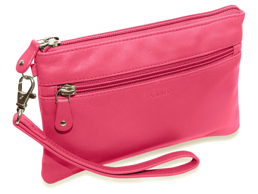 Saddler Scarlett Wristlet Clutch - Fuchsia