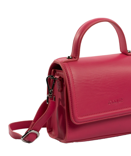 Saddler Tina Real Leather Handbag - Fuchsia