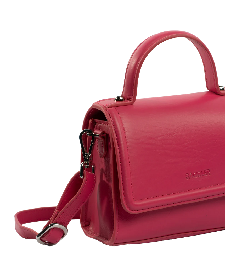 Saddler Tina Real Leather Handbag - Fuchsia