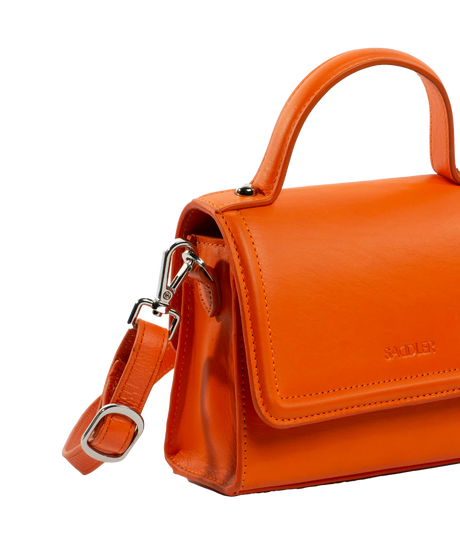 Saddler Tina Real Leather Handbag - Orange