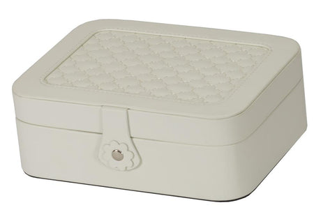 Sarah Cream Quilted Jewellery Box