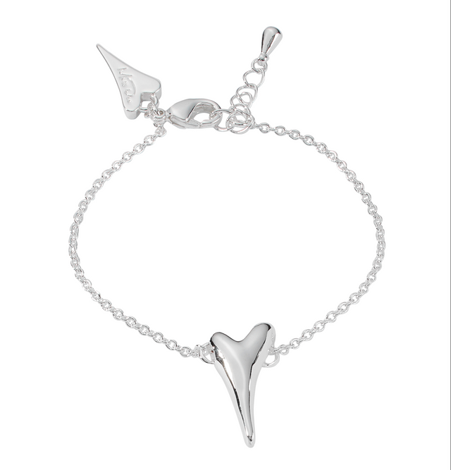 Miss Dee Silver Bracelet with Small Bubble Heart
