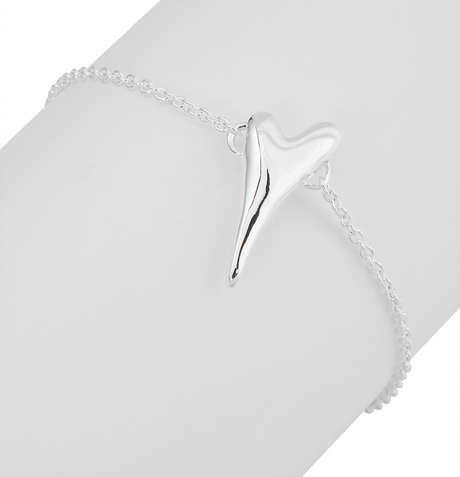 Miss Dee Silver Bracelet with Small Bubble Heart
