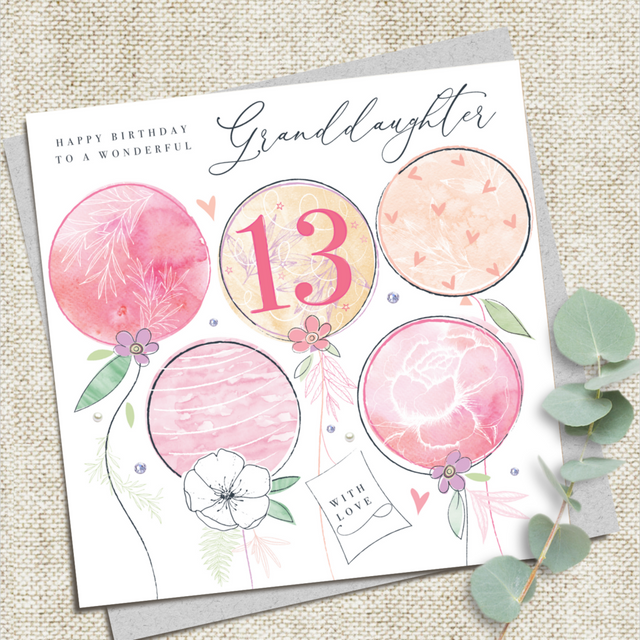 Granddaughter 13th Birthday Card