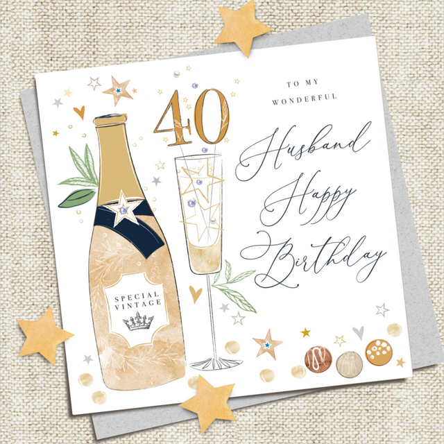 Husband 40th Birthday Card