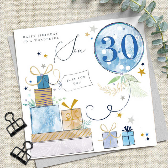 Son 30th Birthday Card