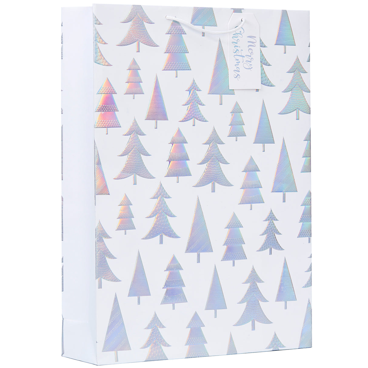 Silver Foil Tree Extra Large Gift Bag