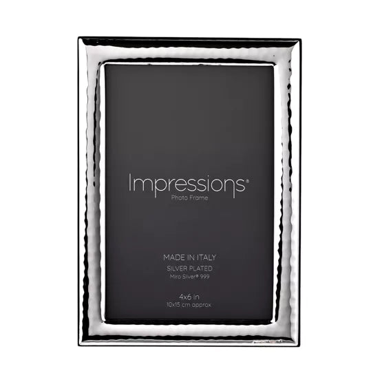 Silver Hammered 4' x 6'  Photo Frame