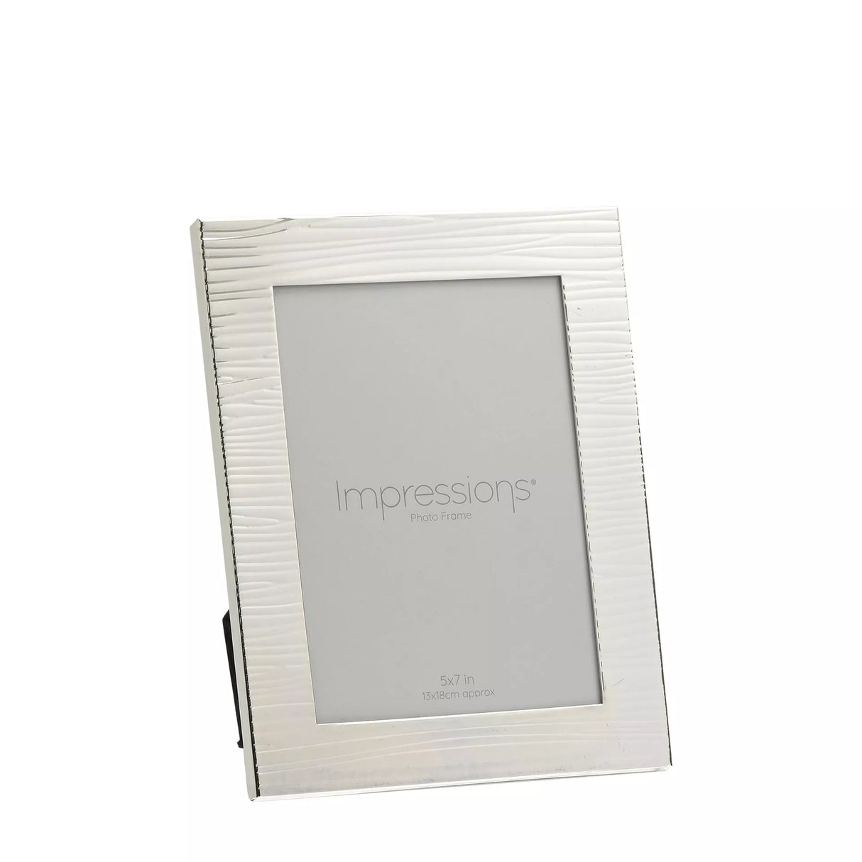 Silver Ripple Textured 5' x 7' Photo Frame