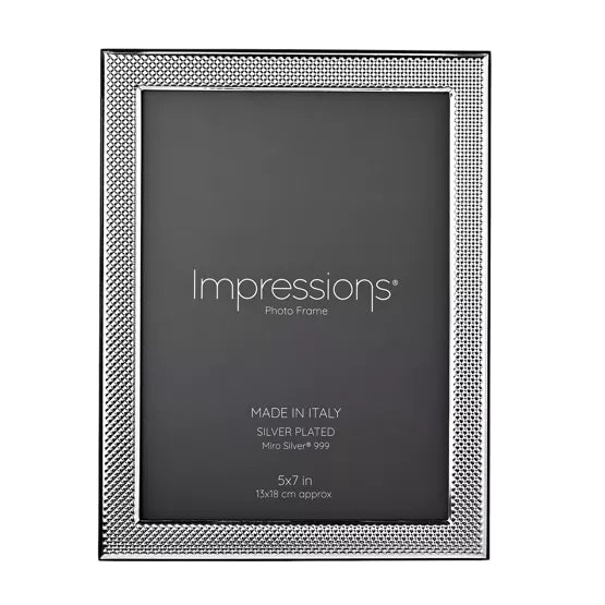 Silver Textured 5' x 7' Photo Frame